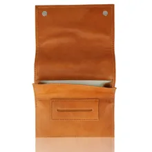 Artamis PO27BR Large Roll Up Tan Hand Rolling Tobacco Pouch