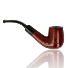 Adsorba Brown Saddle Bent Billiard 9mm Briar Pipe 106