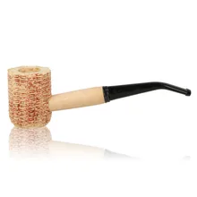 Missouri Meerschaum Pride Bent Corn Cob Pipe