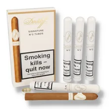 Davidoff Signature No.2 Tubos (Box of 4 Tubed Cigar)