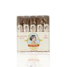 Bundle of 10 Casa Turrent Macarena Short Robusto cigars in original cellophane packaging with San Andrés branding.
