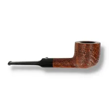 Side view of Barling Fossil pot pipe showing wide squat bowl and straight stem