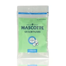 Mascotte Slim Carbon Activated Cigarette Filter Tips 6mm (Bags)