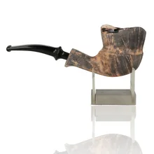 Erik Nording Freehand Signature Smooth Black Grain Briar Pipe 177