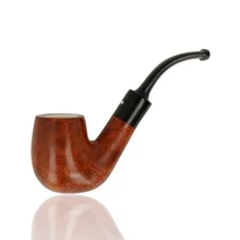 Dr Plumbs 9mm Meerschaum Lined Bent Billiard 4598S-A