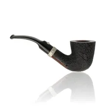 Barling 1821 Fossil bent Dublin pipe bowl and band detail