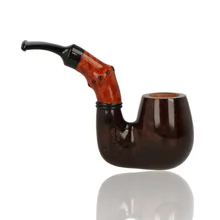 Brebbia Pipa Buzzi Noce Walnut Bent Briar Pipe 1121
