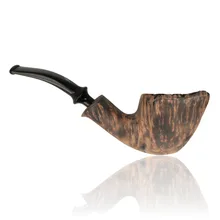 Erik Nording Freehand Signature Black Grain Briar Pipe 189