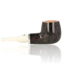 White Elephant Ebony And Ivory 9mm Grey Briar Pipe 6