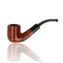 Adsorba Tan Saddle Bent Billiard 9mm Briar Pipe 205