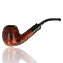 Adsorba Tan Saddle Bent Apple 9mm Briar Pipe 202