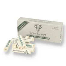 White Elephant Natural Meerschaum 9mm Pipe Filters 20's
