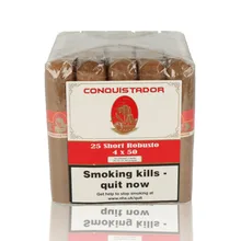 Conquistador Natural Short Robusto Nicaraguan Hand Rolled Cigars (Bundle of 25 Cigars)