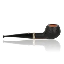 Barling 1818 Fossil straight apple pipe metal band and bowl detail