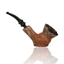 Erik Nording Freehand Signature Black Grain Briar Pipe 192