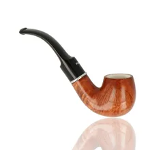 Dr Plumbs Meerschaum Lined Polished Bent Billiard 9mm Filter 160