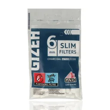 Gizeh Slim Activated Charcoal Cigarette Filter Tips 6mm (120 Filters)