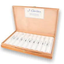 J Cortes *White* High Class Corona Dominican Tubed Cigars (Box of 10)