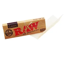 Raw CLASSIC **Single Wide** Brown Un-Bleached Cigarette Papers (Single Pack)