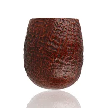 Close-up of Talamona Sabbiato briar bowl displaying deep sandblasted grain texture and large chamber