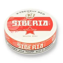 Siberia -80ºc Xtremely Red White Dry Tobacco Chew Bags (42mg)