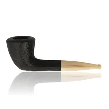 Ropp Vintage Horn Pipe Sandblast 811 Dublin Briar Pipe ROP-075
