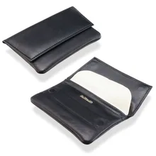 Dr Plumb Press Stud Wallet Style Black Leather Pipe Tobacco Pouch P25504