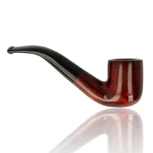 Adsorba Brown Tapered Bent Billiard 9mm Briar Pipe 104