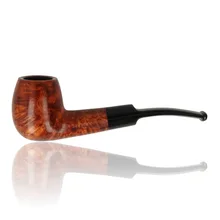 Adsorba Tan Saddle Curved Apple 9mm Briar Pipe 209