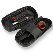 Peterson Classic Leather Pipe Travel/Storage Bag POU132