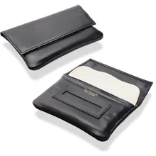 Dr Plumbs Magnetic Wallet Black Leather Rolling Tobacco Pouch P35502