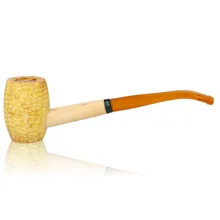 Missouri Meerschaum Mizzou Bent Corn Cob Pipe