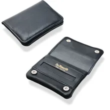 Dr Plumbs Mini Black Leather Rolling Tobacco Pouch P35537