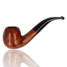 Adsorba Tan Tapered Bent Apple 9mm Briar Pipe 207
