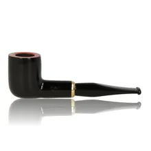 Aldo Morelli Fiorita Polished Black 9mm Pipe 514