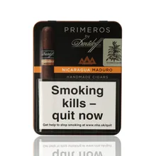 A tin of Davidoff Nicaraguan Primeros Maduro