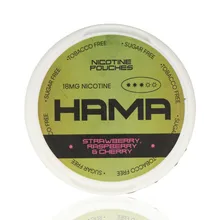  Hama Tobacco Free Nicotine Pouches Strawberry Raspberry & Cherry 18mg