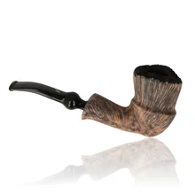 Erik Nording Freehand Signature Black Grain Briar Pipe 186