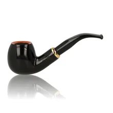 Aldo Morelli Fiorita Polished Black 9mm Briar Pipe 515