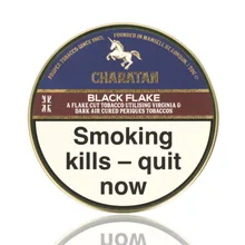 Charatan Black Flake (Dark Flake Equivalent) Pipe Tobacco (50g Tins) 