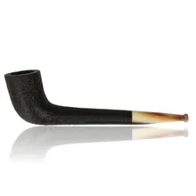 Ropp Vintage Horn Pipe Sandblast Zulu Briar Pipe ROP-081