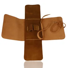 Big Ben Shepherd 457 Real Horn Stem Pipe and Roll-up Leather Pouch