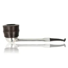 Falcon Standard Curved Aluminium and Briar Pipe (Dental)