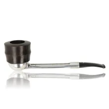 Falcon Standard Curved Aluminium and Briar Pipe (Non-Dental)