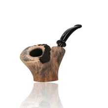 Erik Nording Freehand Signature Black Grain Briar Pipe 191