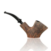 Erik Nording Freehand Signature Black Grain Briar Pipe 191