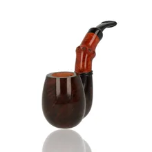 Brebbia Pipa Buzzi Noce Walnut Bent Briar Pipe 1121