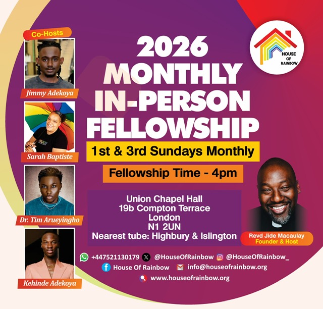 House Of Rainbow Monthly In-Person Fellowship