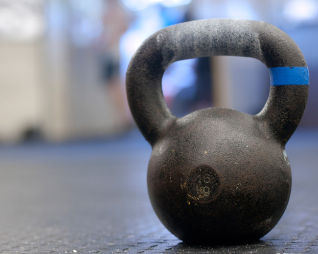 kettlebells