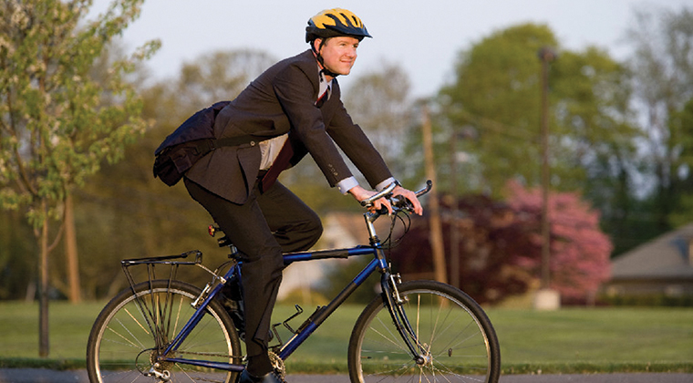 biking to work